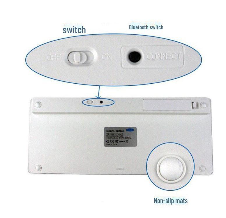 Teclado Bluetooth Sem Fio X5: Perfeito para Apple iPad, Notebook, Telefone Celular e Tablet - Compatível com Magic Control.