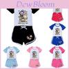Labubu Pattern Childrens Summer Shorts And Tshirt Set With Cotton Fabric For Active Play