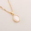 Zircon-studded Rare Vintage-style Shell-shaped Sun Pendant Necklace