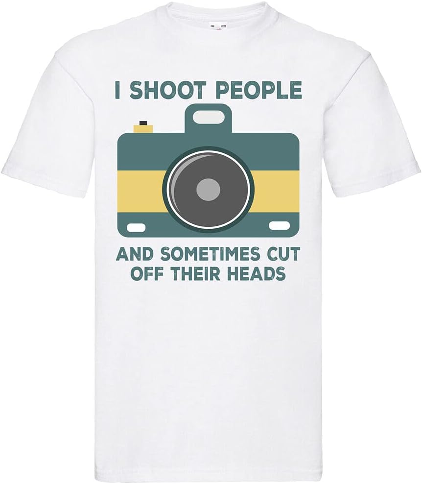 I Shoot People and Sometimes Cut T-Shirt L белый