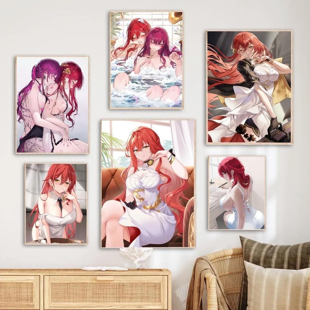 Honkai Star Rail Himeko Anime Girl Game Poster Home Living Room Bedroom Bar Restaurant Cafe Art Painting Decor