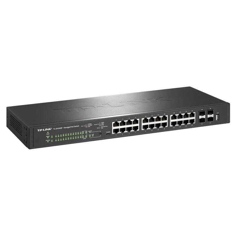 TP-Link 28-Port 10G Managed PoE Switch CN plug (adapter included)