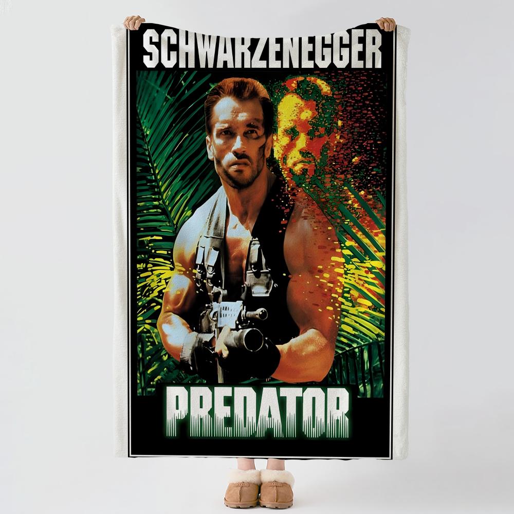 movie P-Predator-r Throw Thick Comfort Flannel Quilt, Multi-scene Use Indoor Outdoor Daily Nap