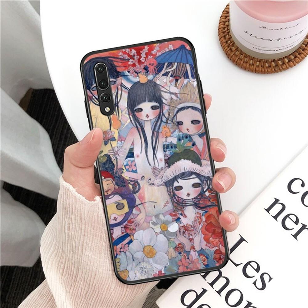 Aya Takano Phone Case For Huawei P 8 9 10 20 30 40 50 Pro Lite Psmart Honor 10 Lite 70 Mate 20lite