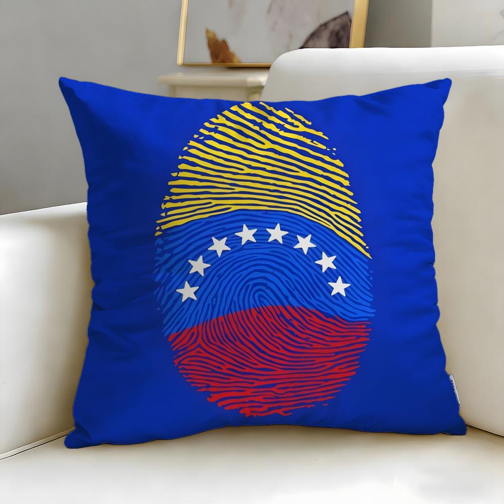 classic country Venezuela Cushion Cover Soft & Easy-Wash Pillow Case – Versatile for Couch, Bed, Travel and Office