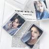 Transparent Idol Kpop Star Photo Storage Box With Flip Lid Photocards Holder Small Card Collection Card Dustproof Storage Box