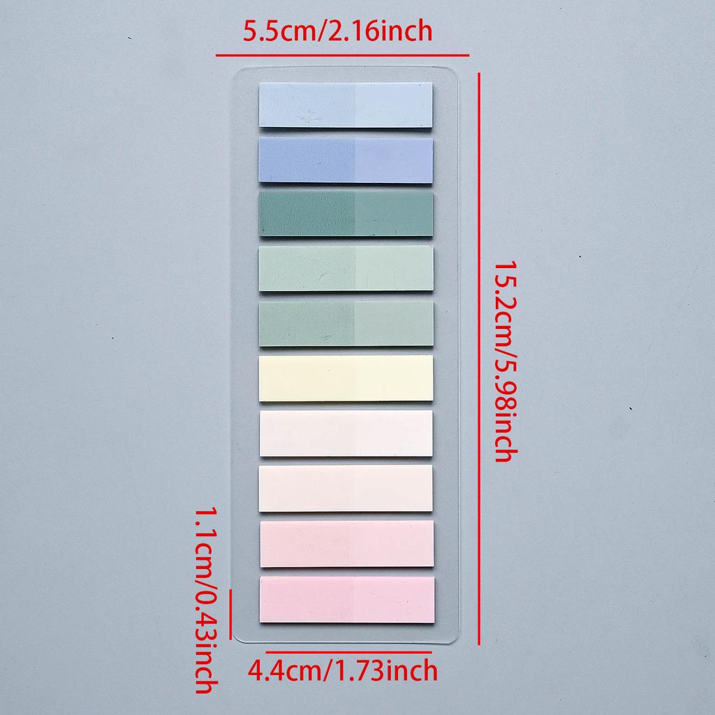 200-4200Pcs Transparent Colorful Index Creative Memo Pads Office School Stationery Self-Adhesive Stickers Sticky Note Pads