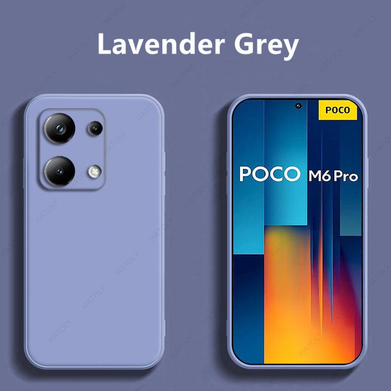 For Xiaomi Poco M6 Pro 4G Case For Xiaomi Poco M6 Pro 4G Case Funda Soft Silicon Para Capa Phone Back Cover For Poco M6 Pro 4G