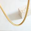 Gold-Plated Minimalist Snake Bone Chain Necklace - Hot-Selling European & American Jewelry