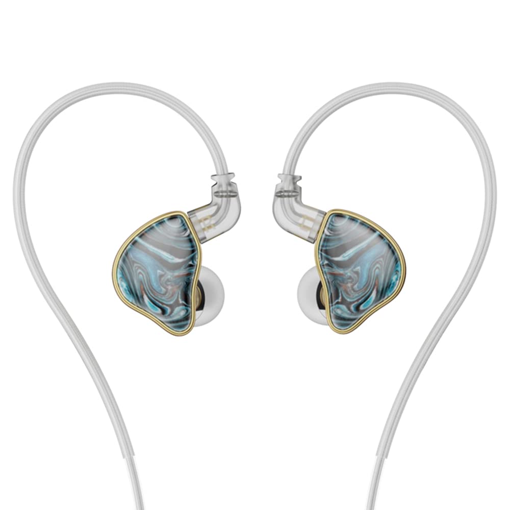 

NICEHCK NX7 MK4 Balanced Armature 7 Driver Units per Side Replaceable Includes Mixed Cable of Copper and Copper HIFI Earphones In-Ear Headphones, синій
