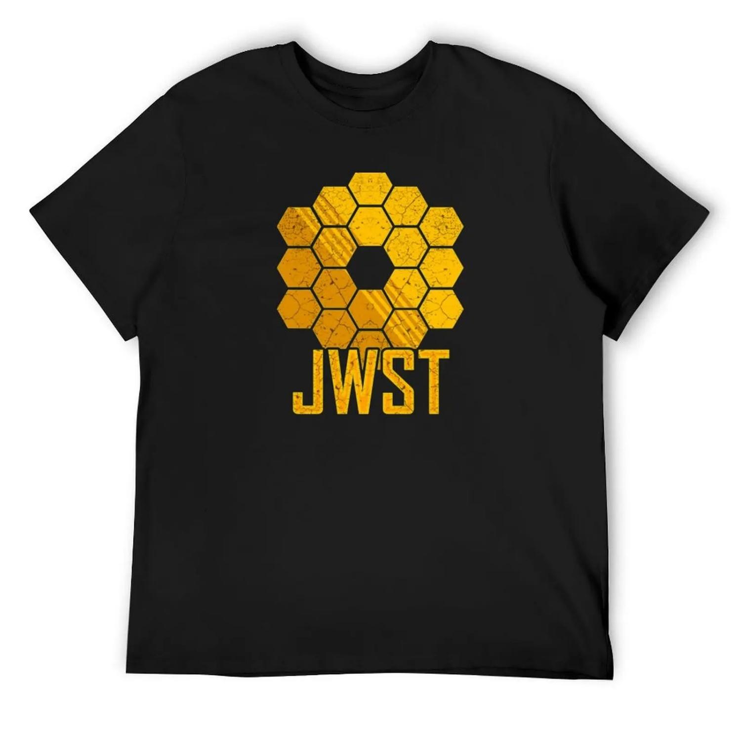 Футболка с изображением Космического телескопа Джеймса Уэбба JWST футболка в стиле аниме заготовки футболки Blue Archive персонализированные однотонные черные футболки мужские S