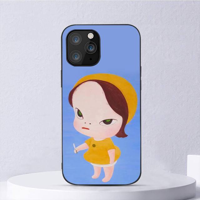 Yoshitomo Nara Art Handyhülle für Iphone 11 12 Mini 13 14 Pro Xs Max X 8 7 6s Plus 5 Se Xr Shell