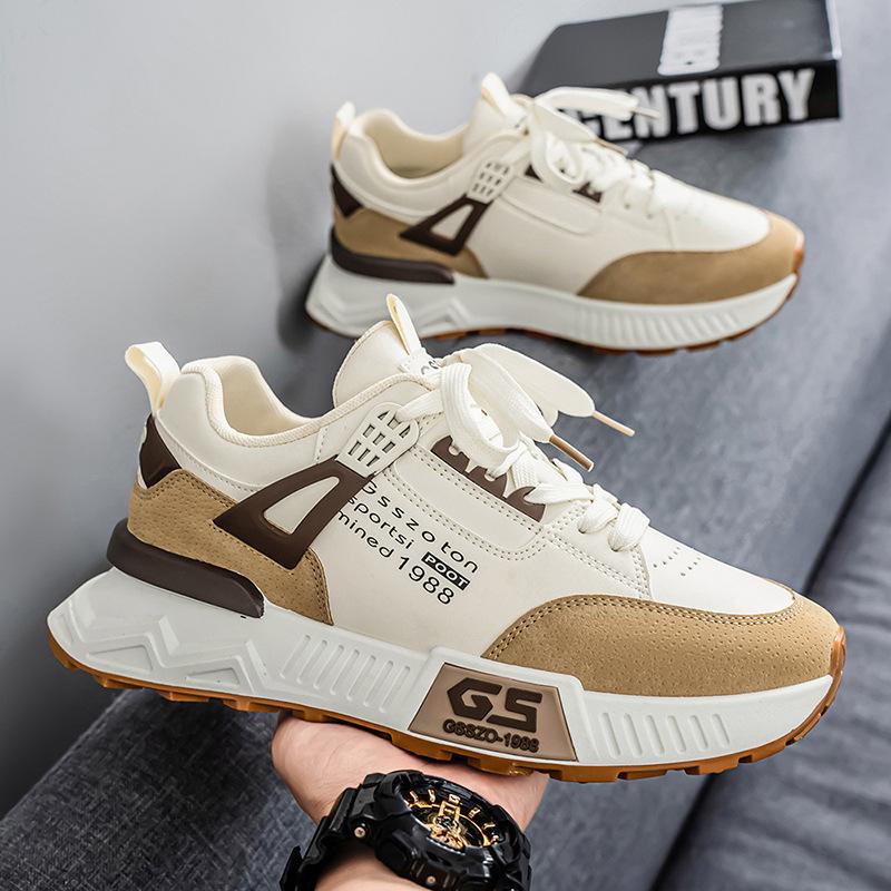 Autumn New Men's Shoes Universal In All Seasons Student Casual Dad Shoes Thick Sole Heightening Casual Sports Men's Shoes