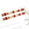 24pcs/set Cherry Nail Cream Red New Year Manicure Finished Wear False Nail Stickers Press On Nail