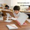 Multifunktionales Kinderbücherregal und Lesehilfe aus Massivholz für Schüler
