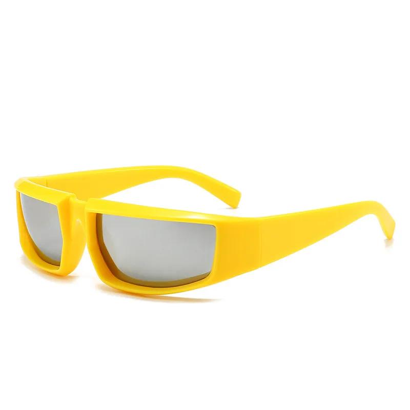 Future Tech Sunglasses Personalized Concave Design Cool Punk Style Gafas De Sol Mujer UV Protection Trendy Eyewear
