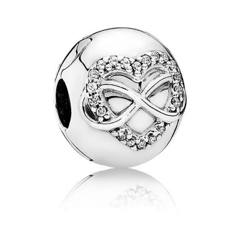 New 925 Silver Round Snowflake Parachute Star Love Charm Fit Bracelet Accessories Women Jewelry