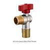 Angle Stop Valve 1/2'' Easy Installation Brass Replacement Hot Cold Water Faucet Valve for Faucet Bathroom Kitchen Basin Toilet