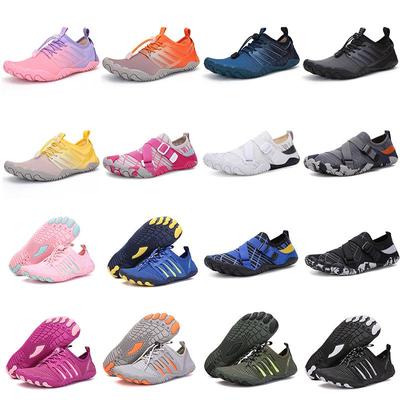 Unisex Summer Lace-Up Wading Shoes: Non-Slip, Quick-Drying, Breathable, for River Tracing, Beach, Snorkeling, and Hiking.