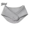 Breathable Thermal Neck Wrap Warmer for Winter Cold Weather Silk Velvet Wrap Fleece Lined Accessories Elderly Gaiter with Hidden Snap Fastening