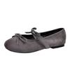 Moda Donna Autunno 2025 Scarpe Mary Jane da Donna con Fiocco a Farfalla Comfort Suola Morbida Ballerine Calzature Casual da Donna