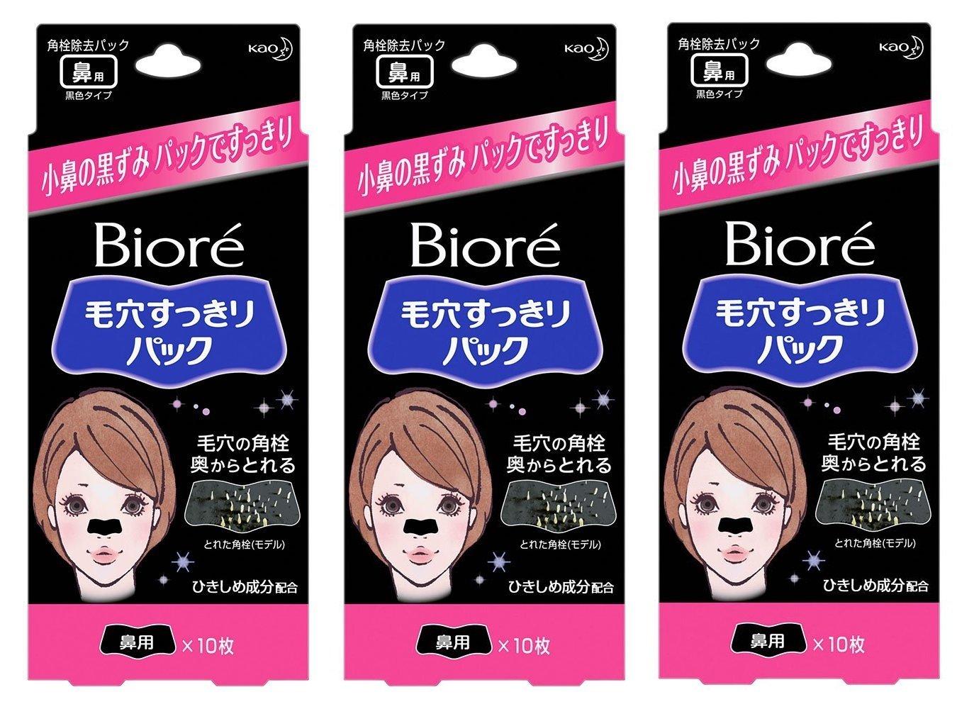 

Biore Pore Refreshing Pack Nose Black Type 10 шт. [Набор 3]