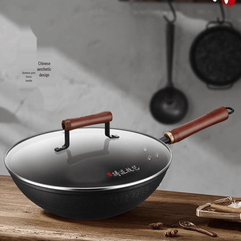 Supor 40cm Rust-Proof Non-Stick Cast Iron Wok