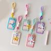 Lovely Kpops Photocard Holder with Keychain,Star Photo Card Sleeve ID Bank Credit Card Holder Protector Gifts for Womens