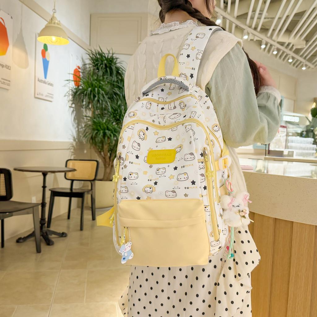 Schoolbag1011 new ins wind small fresh schoolbag junior high school girls high school students backpack light travel backpack