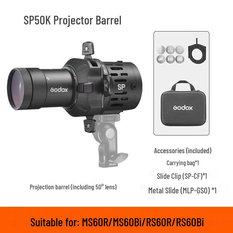 Godox MS60R/Bi LED Light with SP50K Projection Tube