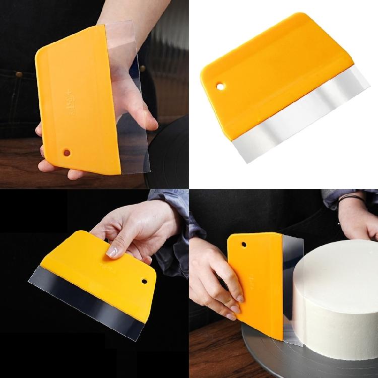 Kuchenbutterglätter Klarsichtspachtel für präzises Backen Ergonomisches Kunststoff-Gebäckwerkzeug zum Schneiden und Formen von Teig