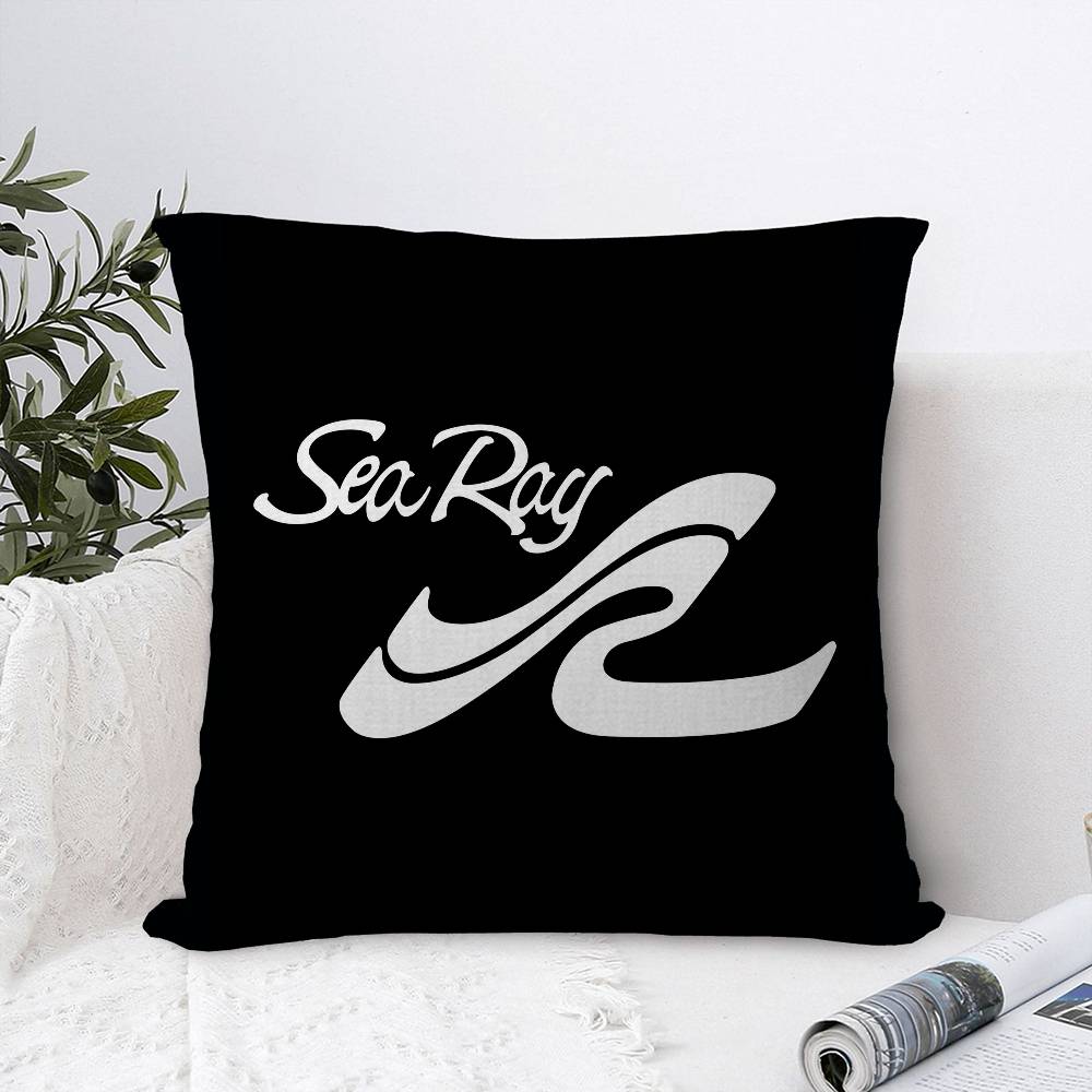 S-Sea R-Ray logo Pillow Covers Cartoon Sofa Decorative Home Double-sided Printing Short Plush Cute Cushion Cover