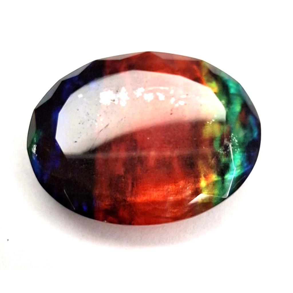 Certified Natural Ammolite Doublet Oval Cut 45-47 Ct Stunning Loose Gemstone