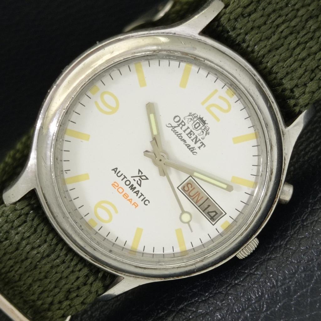 

АВТОМАТИЧЕСКИЕ ВИНТАЖНЫЕ ЧАСЫ ORIENT 46941 ЯПОНИЯ МУЖСКИЕ ЧАСЫ С БЕЛЫМ ЦИФЕРБЛАТОМ a500702-5 R154-a500702