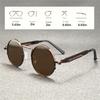 3PCS  Vintage Punk Style Sunglasses Men Retro Round Metal Frame Women Sun Glasses Fashion Eyewear  mujer