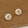 Vintage Rose Earrings with Vintage Elegance and Elegance, French Palace Style, High Grade Freshwater Pearl Earrings
