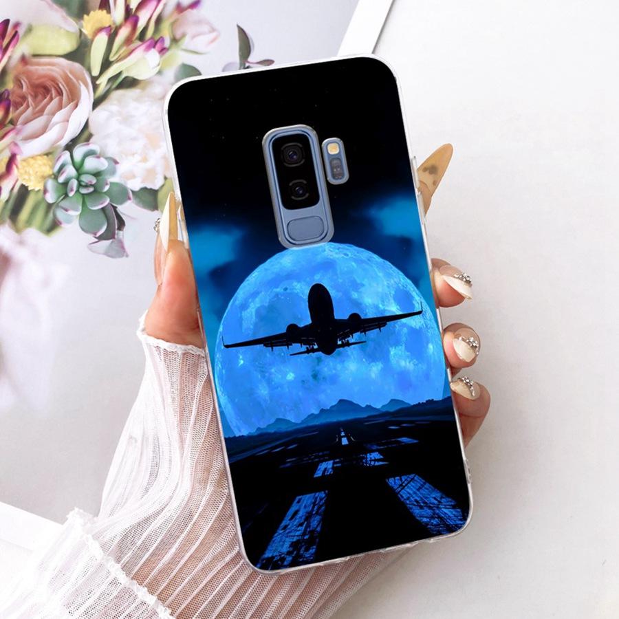 For Samsung Galaxy S9+ Case Soft Silicone Protective transparent Fashion Phone Case For SamsungS9 S 9 Plus Clear Cover Coque