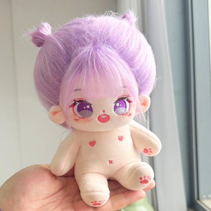 Kawaii IDol Doll 20cm Anime Plush Star Dolls Stuffed Customization Figure Toys Cotton Baby Plushies Toys Kids Collection Gifts