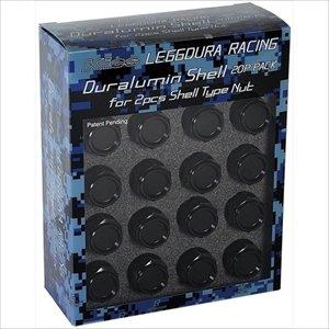 KYO-EI LEGGDURA RACING Shell Type Lock & Nut Set (CL35) M12 X P1.25 Black CL35-13K