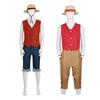 Singe D. Costume de Roi des Pirates Wano en Live-Action pour Luffy pour Halloween & Cosplay