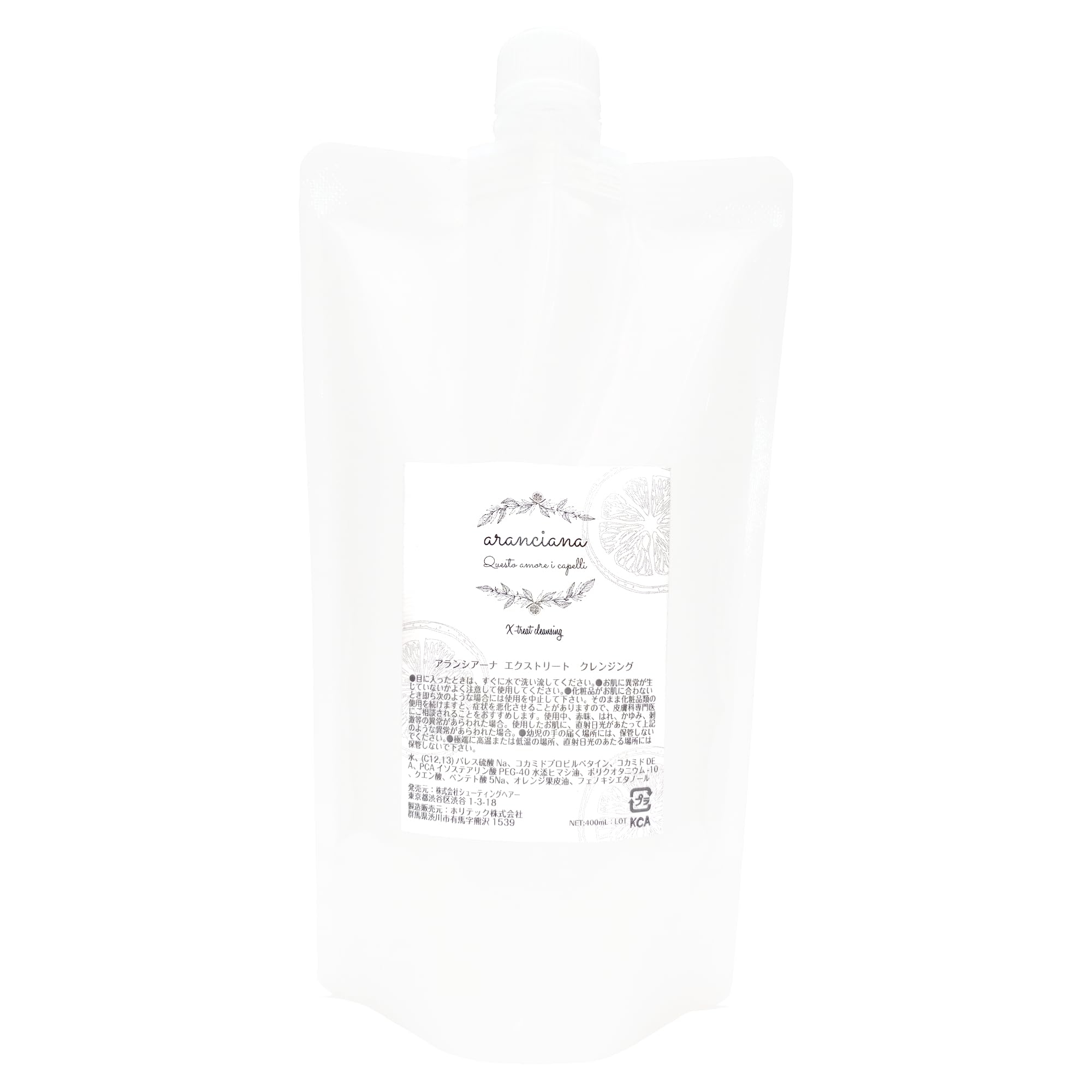 

[Эксклюзив для Amazon.co.jp] aranciana Экстра очищение, Легкий, Без добавок, Очищение волос, Без силиконов, Обычный шампунь (Пополнение)