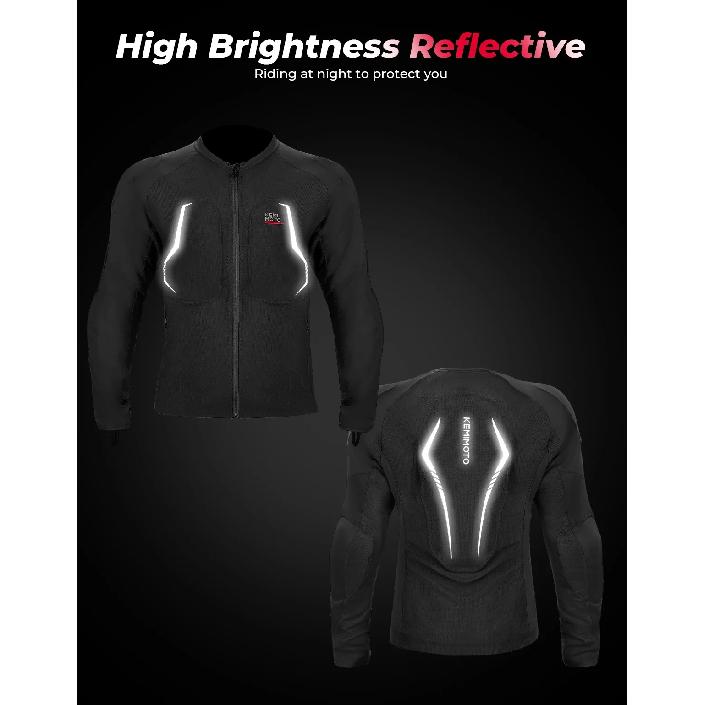 Motorcycle Armor Jacket Unisex Summer Riding with 7Pcs Set CE Protective Gear Soft Breathable Mesh Top Body Protector Equipment