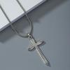 Men's Punk Hip-hop Cross Necklace: Trendy Street Style Clavicle Chain