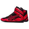 ASICS MATCONTROL 3 Black Classic Red Low-Top Flexible Wrestling Sneakers 1081A053-002