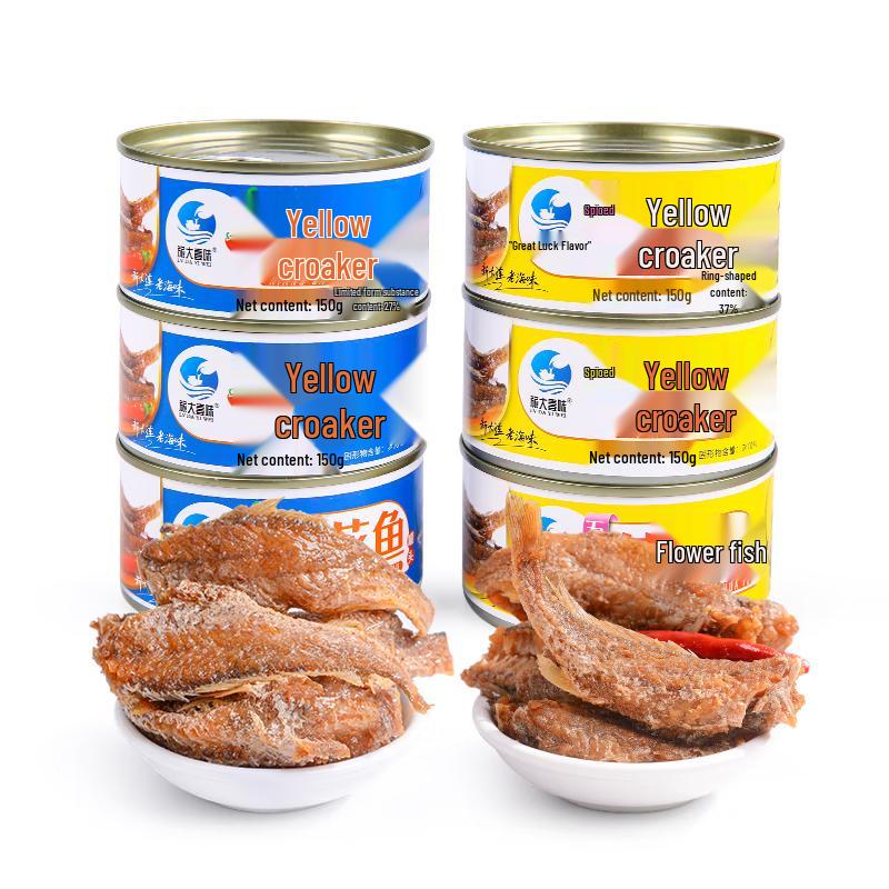 Lüda Yiwei Canned Yellow Croaker (6 x 150g)