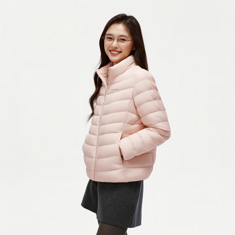 Tanboer Women's Lightweight Stand Collar Short Down Jacket TB60330266