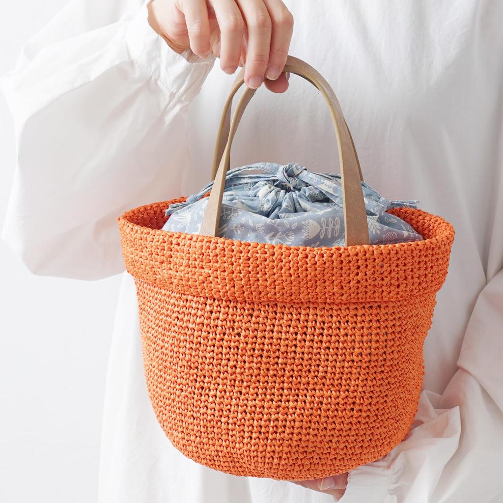 Raw wool knitting kit Bag with inner pouch #16-1