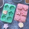 6 Cavity Flower-Shaped Of Tulip Silicone Mold Suitable For Soap Candle Hand Making Diy Cake Chocolate Dessert Baking Mold
