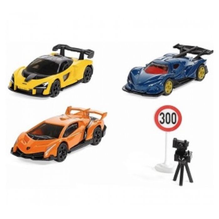 Coffret cadeau supercars - SIKU - Lamborghini Veneno - Apollo I.E. - McLaren Senna