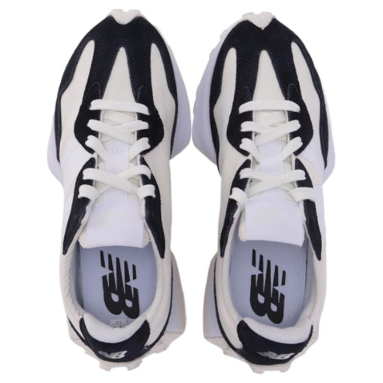 New Balance Nb 327 Comfortable Versatile Low-Top Lifestyle Casual Shoes Women sneaker Off-White Black WS327AB